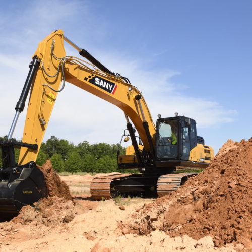 An image of excavating equipment in Anchorage, AK